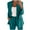 Blue, variant on Vest Sets Women 2 Piece Outfits Women Two Piece Lapels Suit Set Business Long Sleeve Button Formal Jumpsuit plus Size Wedding Guest Dresses for Bride Pants And Top Set for Party Winter Outfi Green 5XL