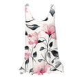 thumbnail image 2 of Yourumao Ruffle Hem Tank Tops for Women Scoop Neck Sleeveless Shirts Floral Flowy Casual Tanks Summer Going Out Tshirts, 2 of 5