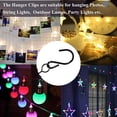 thumbnail image 7 of Hanging Clip,Spring Loaded Stainless Steel S Hook Fastener Clamp for String Light Photo Curtain Mounting,Indoor Home Decoration and Outdoor Holiday Scene Layout Multiscenario Household Suspension, 7 of 7