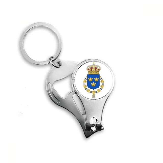 Suecia Europa Emblema Nacional Cortador de Clavos Anillo Llavero Abrebotellas Clipper Unbranded