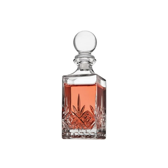 Godinger Mini Whiskey Decanter for Liquor Whisky Vodka or Wine - 10oz, Dublin Collection