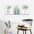 thumbnail image 3 of farmhouse Wall Art painting for dining room bathroom Abstract Canvas art family Wall decor for Bedroom kitchen Wall Decoration Living Room decor art Green Leaf pictures Artwork for home walls 3 piece, 3 of 6