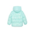 thumbnail image 2 of Pink Platinum Girls Hooded Ripstop Winter Puffer Coat, Sizes 4-16, 2 of 3