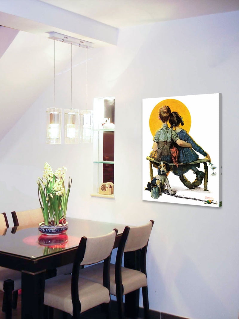 Marmont Hill "Sunset" by Norman Rockwell Painting Print on Canvas