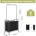 Laundry Sorter Hamper with Wheels, HeavyDuty Laundry Sorter Rolling