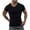 Black, variant on hotojiny Mens Shirts Solid Color Ribbed Knit V Neck Muscle T-Shirt Casual Fashion Short Sleeve Slim Fit Workout Tee