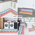 thumbnail image 5 of Rainbow Ethnic Pattern Kitchen Rugs Sets Of 2,Anti Fatigue Kitchen Mat Rugs Non Slip Washable,Decorative Kitchen Floor Mats for Kitchen,Sink,Laundry,17"x30"+17"x47", 5 of 7