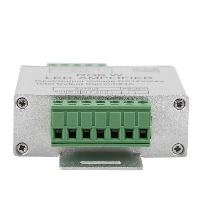 Noref DC12-24V 24A RGBW Signal Amplifier 4 Channel Output Circuit Aluminum Shell LED Strip Controller,RGBW Amplifier, RGBW Amplifiers