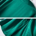 thumbnail image 3 of YWDJ Plus Size Pajamas for Women Satin Silk Pajamas Women Nightdress Robes Underwear Sleepwear Green XL, 3 of 7