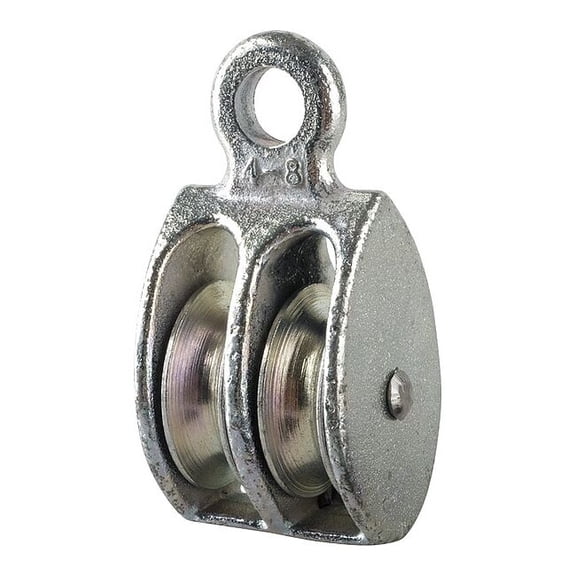 Peerless Hardware Pulley Block,Fixed Eye,1/2 in Rope dia. 3-120-04-86-