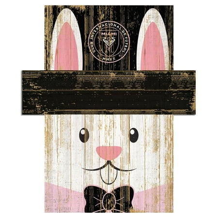 Inter Miami CF 19'' x 16'' Easter Bunny Head Sign