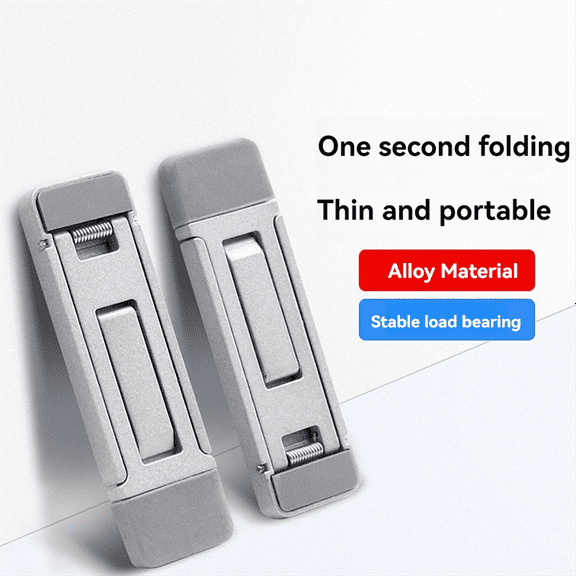 2 PCS Portable Laptop Stand Mini Zinc Alloy Laptop Feet Lifter Foldable Laptop Cooling Riser
