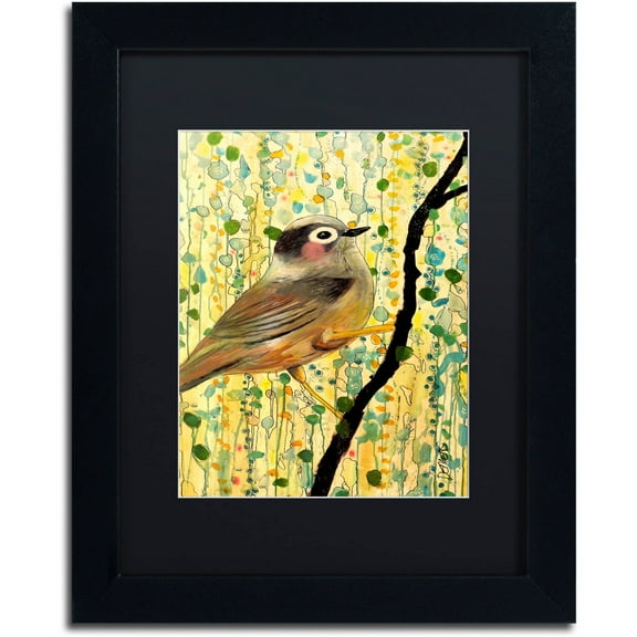 Sylvie Demers 'Monsieur' Black Matted Framed Art