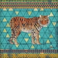 thumbnail image 2 of Brent, Paul 20x20 Black Ornate Wood Framed with Double Matting Museum Art Print Titled - Tribal Trek III, 2 of 4
