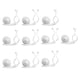 thumbnail image 1 of Clips de plantas Abrazaderas autoadhesivas montadas en la pared Interior Outdoor Office Holder Plantas Cultivar Accesorio Balcón Hogar Blanco 10 Piezas Advancent HA028242-01, 1 of 7