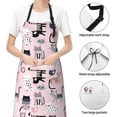 thumbnail image 6 of Uemuo Cat Pattern Waterproof Apron Adjustable Dishwasher Apron- Apron for Women Men Heavy Duty Work Apron for Dishwashing Chemical Lab, 6 of 9