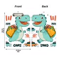 thumbnail image 3 of ALAZA Plastic Clipboard A4 Letter Size Decorative Clipboards for Students Women Men 9" x 12.5" Dinosaur with Backpack, 3 of 6