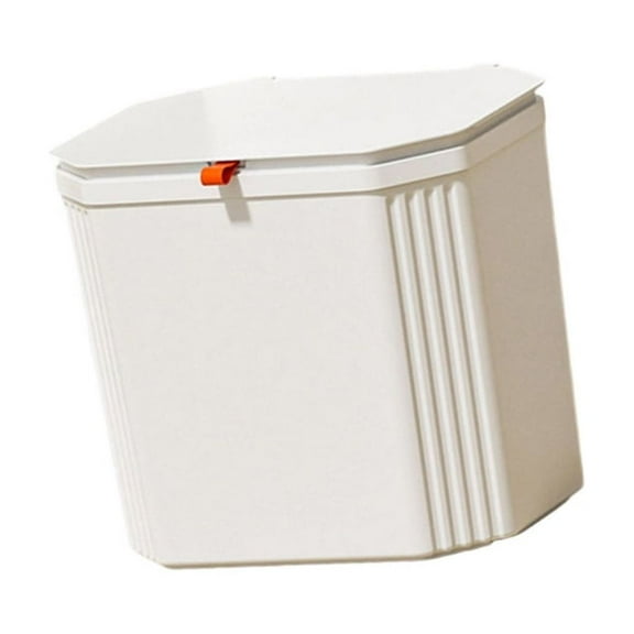 SDFGTstore Plastic Kitchen Trash Can Trash Bin Storage Shelf with Wheel For Small Kitchens