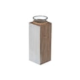 thumbnail image 4 of IH Casa Decor White Wooden Tealight Candle Holder With Rope 8", 4 of 4