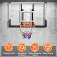 thumbnail image 4 of golytefs Wall Mounted Backboard And Rim 47-Inch Large Indoor Basketball Hoop Set for Garage Fitness Center Barn School Gym Driveway, 4 of 9
