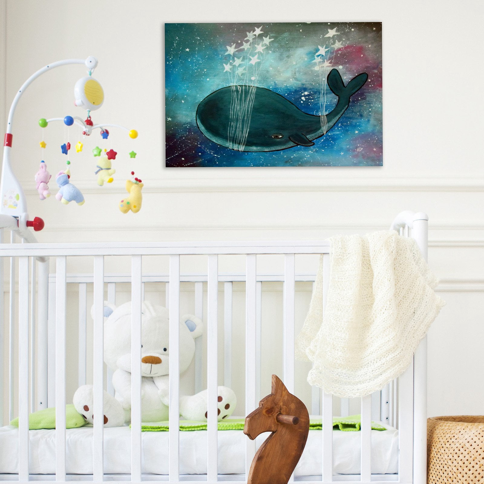 Marmont Hill Star Stringed Whale Wall Art
