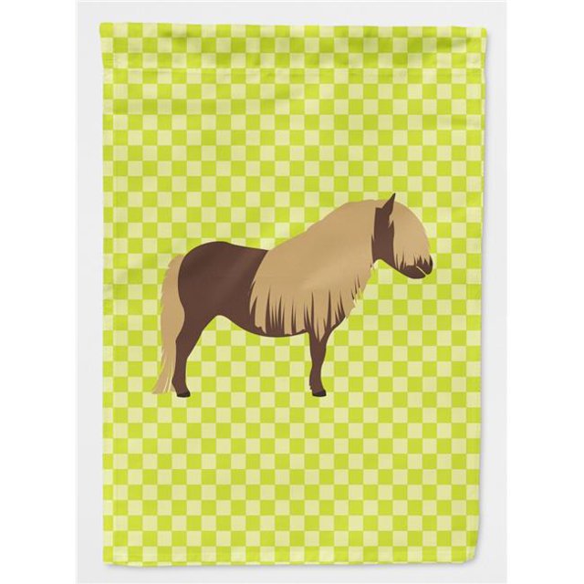 Carolines Treasures BB7740CHF Shetland Cheval Vert Drapeau Toile Maison