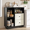 thumbnail image 2 of Manxile Modern Farmhouse Accent Cabinet 2 Drawers, Kitchen Storage Cabinet with 3 Storage Shelves for Dining Room Living Room, 2 of 7