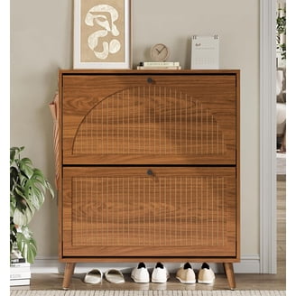 Ikea STÄLL Shoe cabinet with 3 compartments, white 2206.23262.204