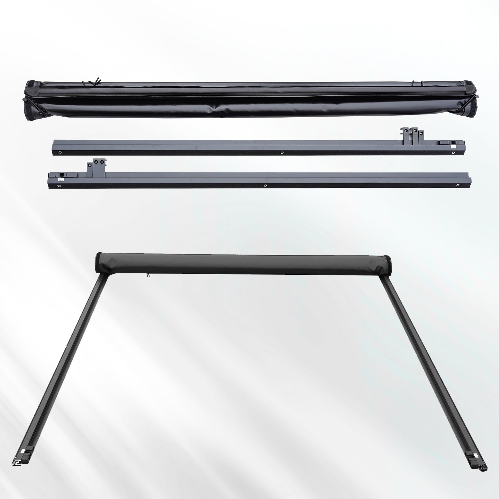 TOPRONE Soft Roll Up Tonneau Cover Fits 2007-2018 Silverado / Sierra 1500 with 5.8ft (69.3in) Truck Bed |Not for CarbonPro |