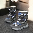 thumbnail image 4 of Otqutp Kids Girls Flatform Footwear Boys' Cotton Shoes Camouflage and Thickened Winter Warm Cotton Boots for Children's 4 To 14 Years, 4 of 4