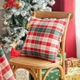 thumbnail image 2 of Christmas Plaid Decorative Throw Pillow Covers Scottish Tartan Cushion Case Polyester for Farmhouse Home Holiday Decor, 2 of 6