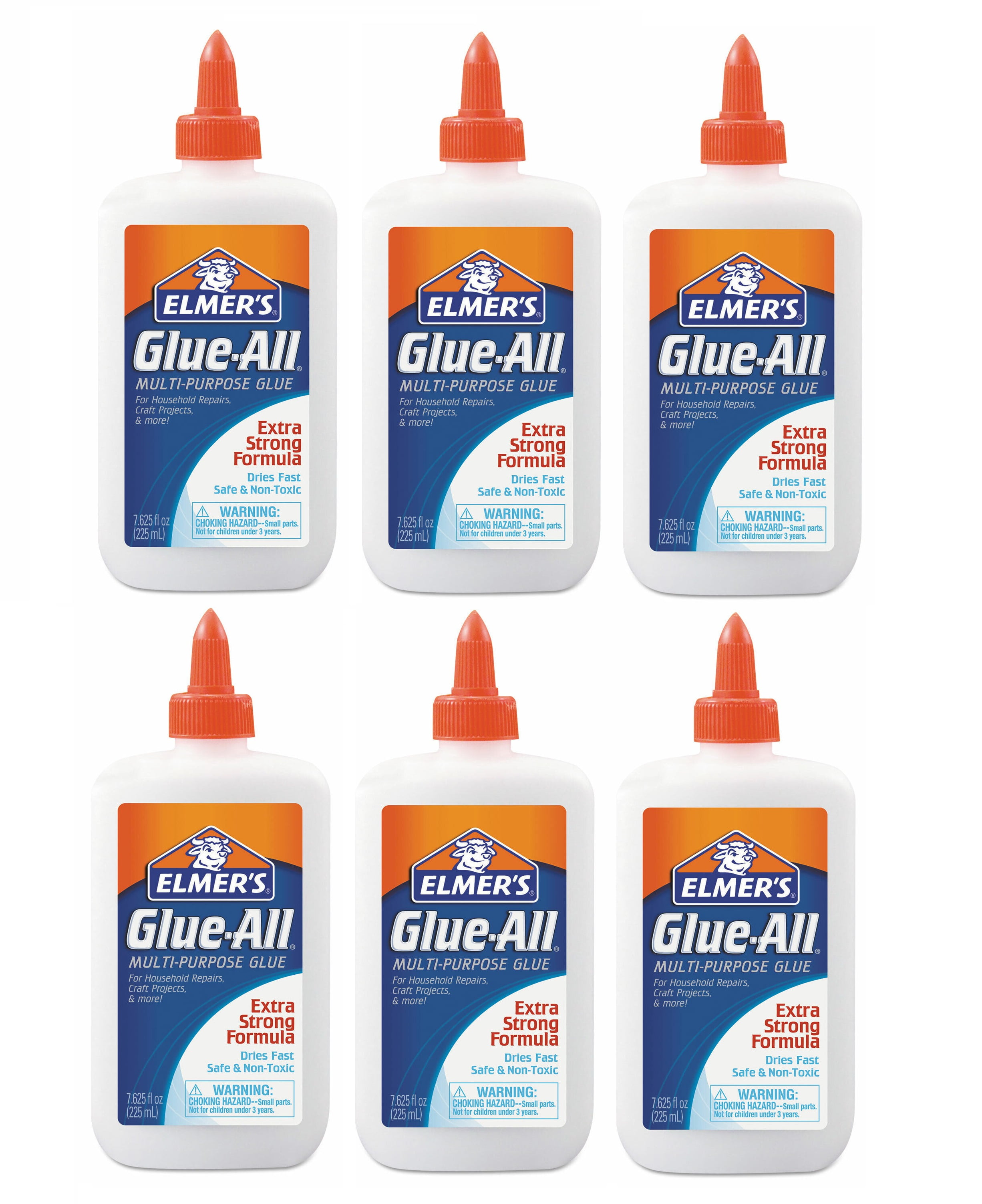 Elmer's Glue All Multi-Purpose Extra Strong Dries Fast 7.625oz (6-Pack)