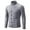 Gray, variant on Haoxianjian Cute Sweaters Sweater Blazer Men'S Winter Casual Fashion Solid Color Button Design Long Sleeved Round Neck Sweater Black Turtleneck Men