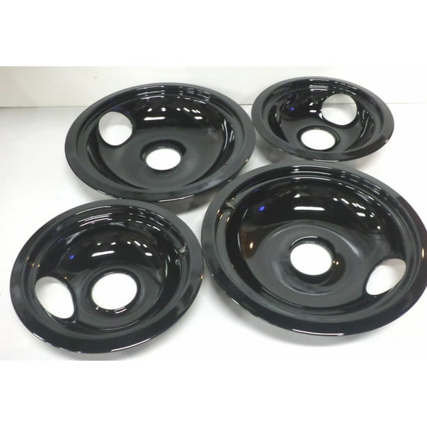 Stanco DB4 DB4 for GE Range Porcelain Black Drip Pans Bowls 4 PK 2ea