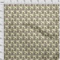 thumbnail image 3 of oneOone Cotton Cambric Fabric Leaves & Floral Block Printed Fabric 1 Yard 56 Inch Wide, 3 of 4