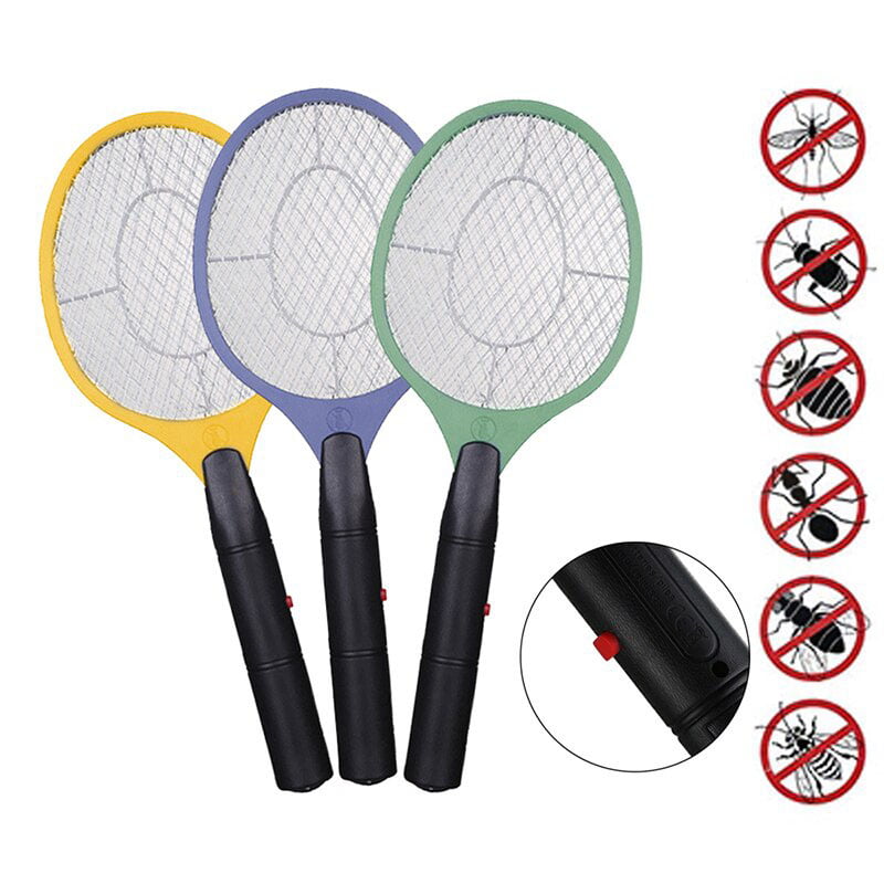 Zenoplige Bug Zapper Electric Insect Killer Mosquito Racket Fly Swatter White 