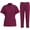 Y Wine, variant on Womens Sweat Suits 2 Piece Set Clearance Scrubs for Women Set Stretch V Neck Scrub Top Jogger Pant Nursing Working Scrubs Sets Breathable Casual Outfits
