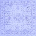 thumbnail image 1 of Ahgly Company Machine Washable Indoor Square Oriental Blue Traditional Area Rugs, 7' Square, 1 of 4
