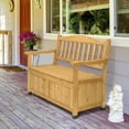 thumbnail image 5 of OverPatio Garden Storage Bench Deck Box w/ Seating for Outdoor and Indoor - Cedar, 5 of 11