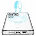 thumbnail image 4 of ITSKINS Magnetic Hybrid_R Clear Case Compatible w/ Samsung Galaxy S24 Ultra Transparent, 4 of 6