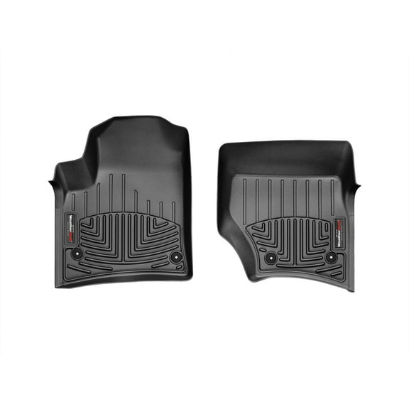 WeatherTech Custom Fit FloorLiners compatible with Touareg, Cayenne® - 1st Row (Driver & Passenger), Black
