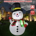 thumbnail image 4 of Muñeco de nieve inflable navideño MgaHyi de 150 cm con LED para exteriores, 4 of 7