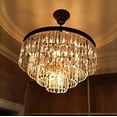 thumbnail image 5 of 12 Lights Luxury Modern Crystal Chandelier Pendant Ceiling Light - Black, 5 of 5