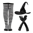 thumbnail image 1 of Conjunto de disfraces de Halloween, accesorios para regalos de fiesta, sombreros, sombreros, calcetines hasta el muslo Negro jinwen Disfraz De Bruja De Halloween, 1 of 5