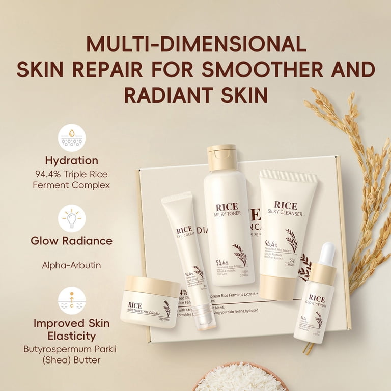 Beauty Products for Women, Rice Five Piece Moisturizing Cream