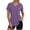 Purple, variant on Rosvigor Womens Workout Tops V Neck T Shirts Comfy Athletic Shirts Loose Women Activewear Top for Gym Running Yoga