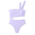 thumbnail image 4 of Bikini de color sólido para mujer Traje de baño dividido Conjunto de ropa de playa OAVQHLG3B Store  lin121212, 4 of 4