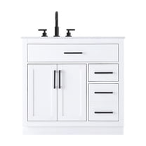 Elegant Kitchen and Bath Alden 36 Inch Single Bathroom Vanity In White