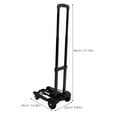 thumbnail image 2 of WORGEOUS  Cart Luggage Foldable Trolley Handcart Trolleys Rolling Black, 2 of 8