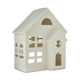 thumbnail image 3 of Ceramic Decorative House Christmas Tabletop Decoration, White, 8", by My Texas House, 3 of 4